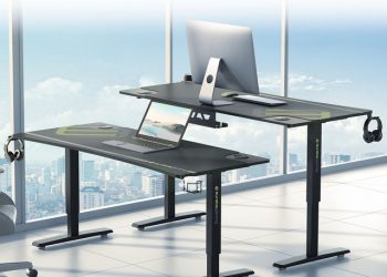 Eureka Ergonomic Gaming Desk IM 63 Manual Height Adjustable Desk